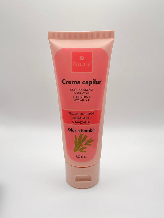 Bambú (80mL) - Crema Capilar Nuure Reconstructora, Hdratante y Suavizante