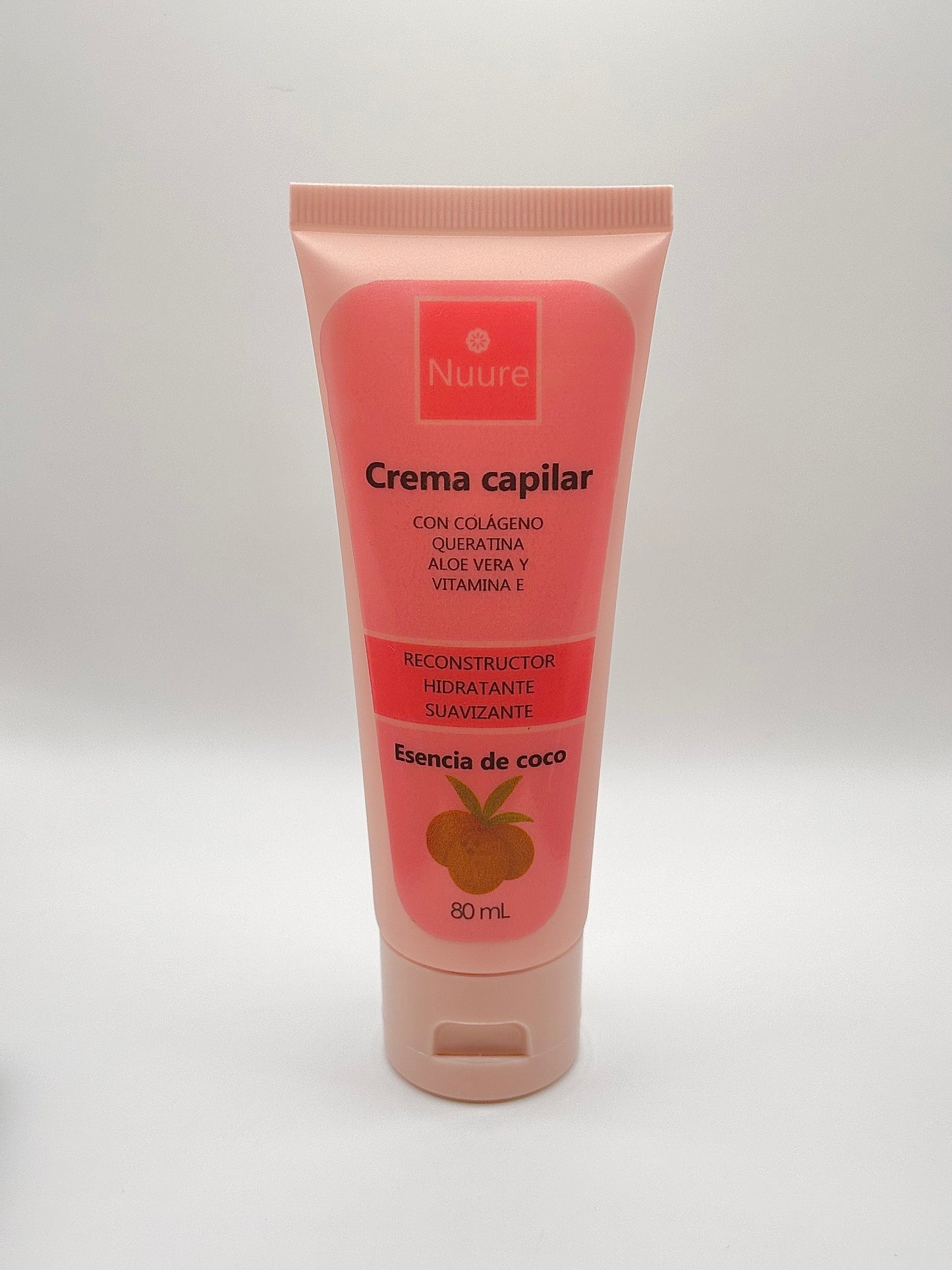 Coco (80mL) - Crema Capilar Nuure Reconstructora, Hidratante y Suavizante