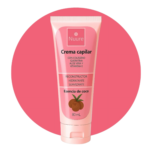 Coco (80mL) - Crema Capilar Nuure Reconstructora, Hidratante y Suavizante